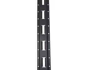 E-Track Rails & Accessories Vertical mounting rail / E-track rail - 3m - Steel - Black