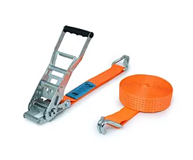 All Tie-Down Straps 50mm Tie-Down Strap - ERGO 5T - 9m - 50mm - 2-part- Double J-hook - Orange - STF500