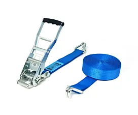 5T - Ergo Tie-Down Strap - ERGO 5T Eco - 12m - 50mm – 2-part - Double J-Hook - Blue 5T - Ergo Tie-Down Strap - ERGO 5T Eco - 12m - 50mm – 2-part - Double J-Hook - Blue