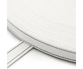 Roller Shutter Straps 22 mm Roller shutter webbing strap - White with 2 grey stripes - Cotton (22mm) Roller Shutter Straps 22 mm Roller shutter webbing strap - White with 2 grey stripes - Cotton (22mm)