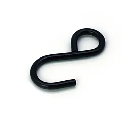 S-Hooks Closed S-hook - 100kg - 16mm - Black