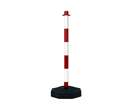 All Warning Material Chain post with base - Red/White All Warning Material Chain post with base - Red/White