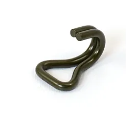 Standard Hooks Double J-hook - 25mm - Army green Standard Hooks Double J-hook - 25mm - Army green