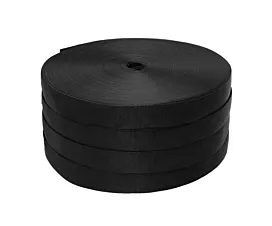 All Webbing Rolls - PP Polypropylene webbing - 50mm - 1000kg - 400m roll - Black