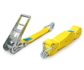 All Tie-Down Straps 75mm Tie-Down strap - 10T - 10m - 75mm - 2-part - Double J-hook - Yellow All Tie-Down Straps 75mm Tie-Down strap - 10T - 10m - 75mm - 2-part - Double J-hook - Yellow