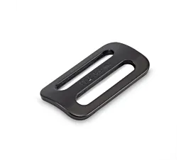 All Black Hardware Sliding buckle - Curved - 50mm - Black