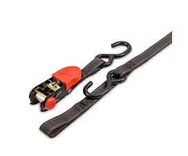 All Tie-Down Straps & Accessories Tie-Down Strap - 800kg - 2.06m - 25mm – 2-part – S-hooks - Motorcycle – Black All Tie-Down Straps & Accessories Tie-Down Strap - 800kg - 2.06m - 25mm – 2-part – S-hooks - Motorcycle – Black
