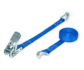 Up to 1.5T - Standard Tie-down - 800kg – 4.8m - 25mm – 2-part – Double J-hook – Blue