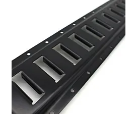 E-Track Rails & Accessories Horizontal mounting rail / E-track rail - 0.6m - Steel - Black