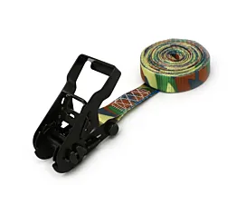 All Custom Tie-Down Straps  Tie-down - 800kg - 25mm - 1-part - Ratchet - Camouflage + Custom label