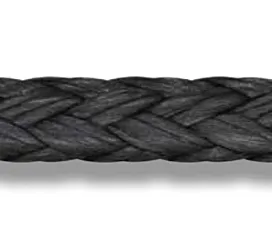 All Ropes Liros Rope - D-Pro - 2mm - 410kg - Black - Dyneema