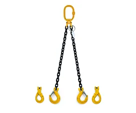 2-Leg G8 Lifting chain - 1.6t - 6mm - 2-leg - Without shortening hooks - G8 - Choose your hooks 2-Leg G8 Lifting chain - 1.6t - 6mm - 2-leg - Without shortening hooks - G8 - Choose your hooks