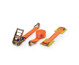All Tie-Down Straps & Accessories Car tie-down strap -5T - 4.38m - 50mm – 3-part – Double J-hook - Vehicle transportation All Tie-Down Straps & Accessories Car tie-down strap -5T - 4.38m - 50mm – 3-part – Double J-hook - Vehicle transportation