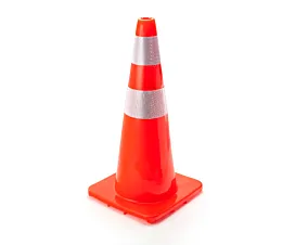 All Warning Material Traffic cone - Orange with reflective stripes - 70cm All Warning Material Traffic cone - Orange with reflective stripes - 70cm