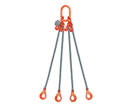 4-Leg G10 Lifting chain -8mm - 4 strands - Shortening hooks - G10 - Choose your hooks 4-Leg G10 Lifting chain -8mm - 4 strands - Shortening hooks - G10 - Choose your hooks