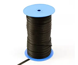 Polypropylene - 10 to 20mm Polypropylene webbing - 200kg - 10mm - Spool - Black